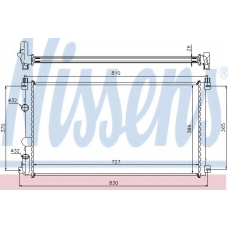 63824 NISSENS Радиатор, охлаждение двигателя