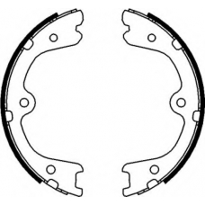 8DA 355 050-861 HELLA Комплект тормозных колодок, стояночная тормозная с