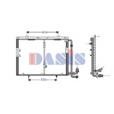 122440N AKS DASIS Конденсатор, кондиционер