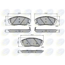 CBP32013 COMLINE Комплект тормозных колодок, дисковый тормоз