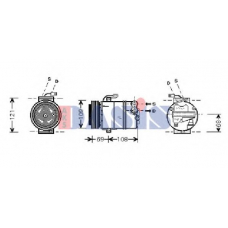 851356N AKS DASIS Компрессор, кондиционер