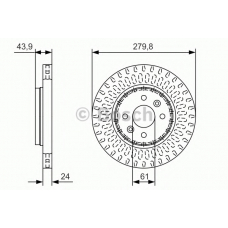 0 986 479 A85 BOSCH Тормозной диск