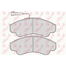 626.0967 VILLAR Комплект тормозных колодок, дисковый тормоз