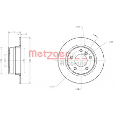 6110649 METZGER Тормозной диск