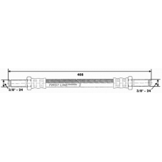 FBH6244 FIRST LINE Тормозной шланг