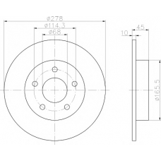 8DD 355 110-401 HELLA PAGID Тормозной диск