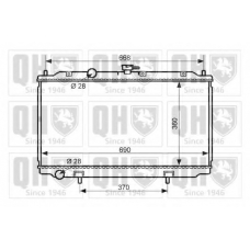 QER2442 QUINTON HAZELL Радиатор, охлаждение двигателя