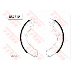 GS7812 TRW Комплект тормозных колодок