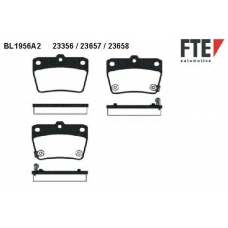BL1956A2 FTE Комплект тормозных колодок, дисковый тормоз