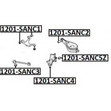 1201-SANC4 ASVA Подвеска, рычаг независимой подвески колеса