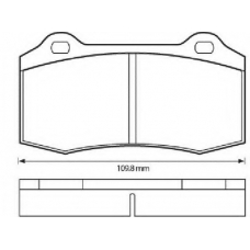 573149B BENDIX Комплект тормозных колодок, дисковый тормоз