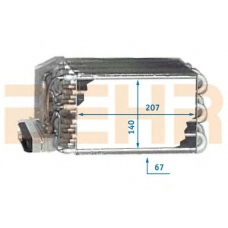 7401009 BEHR Evaporator