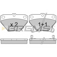 BP3061 BREMSI Комплект тормозных колодок, дисковый тормоз