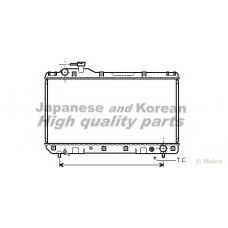 T554-75 ASHUKI Радиатор, охлаждение двигателя