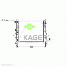 31-0953 KAGER Радиатор, охлаждение двигателя