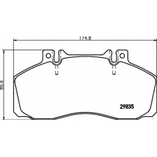 8DB 355 005-311 HELLA PAGID Комплект тормозных колодок, дисковый тормоз