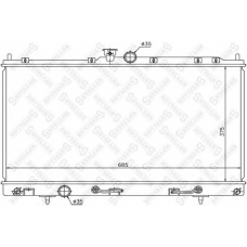 10-25169-SX STELLOX Радиатор, охлаждение двигателя