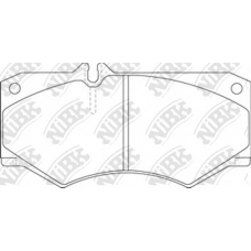 PN0254 NiBK Комплект тормозных колодок, дисковый тормоз