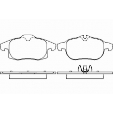 P 10 011 BREMBO Комплект тормозных колодок, дисковый тормоз