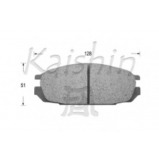 D1095 KAISHIN Комплект тормозных колодок, дисковый тормоз