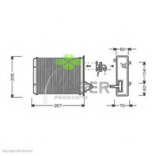 32-0045 KAGER Теплообменник, отопление салона