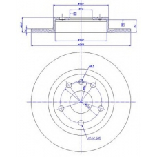 142.1342 CAR Тормозной диск