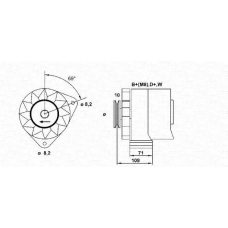 943355083010 MAGNETI MARELLI Генератор