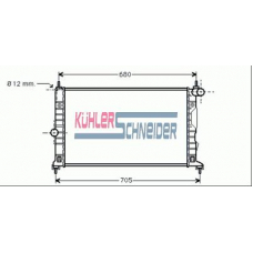 2000071 KUHLER SCHNEIDER Радиатор, охлаждение двигател