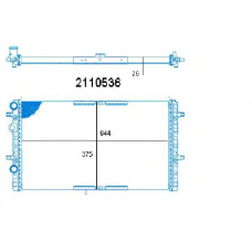 2110536 BEHR Radiator