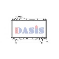 213470N AKS DASIS Радиатор, охлаждение двигателя