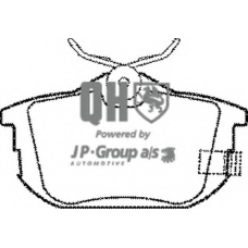 1363702219 Jp Group Комплект тормозных колодок, дисковый тормоз