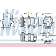 890081 NISSENS Компрессор, кондиционер