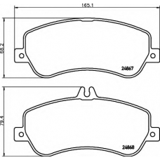 8DB 355 014-221 HELLA Комплект тормозных колодок, дисковый тормоз