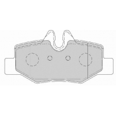 FD6930A NECTO Комплект тормозных колодок, дисковый тормоз