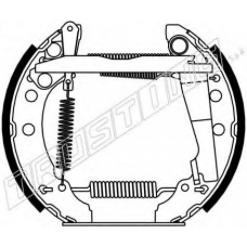 6077 TRUSTING Комплект тормозных колодок