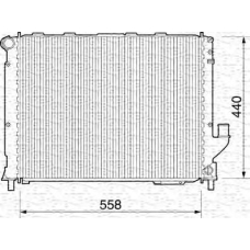 350213230090 MAGNETI MARELLI Радиатор, охлаждение двигател