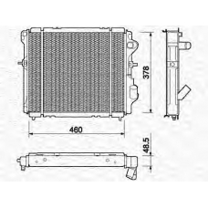 350213227000 MAGNETI MARELLI Радиатор, охлаждение двигателя