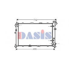 560100N AKS DASIS Радиатор, охлаждение двигателя