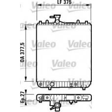 732719 VALEO Радиатор, охлаждение двигателя