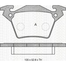 8110 23023 TRIDON Brake pads - rear