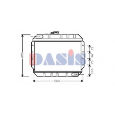 250510N AKS DASIS Радиатор, охлаждение двигателя