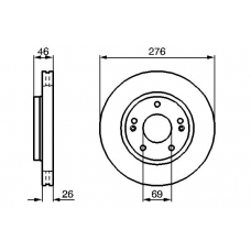 0 986 479 124 BOSCH Тормозной диск