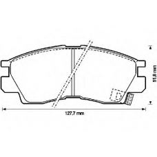 572282B BENDIX Комплект тормозных колодок, дисковый тормоз