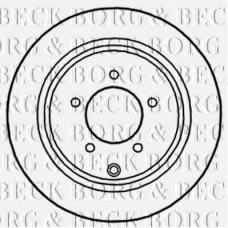 BBD5255 BORG & BECK Тормозной диск