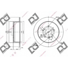 BD1441 DJ PARTS Тормозной диск