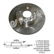 IBT-1297 IPS Parts Тормозной диск