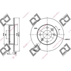 BD1275 DJ PARTS Тормозной диск