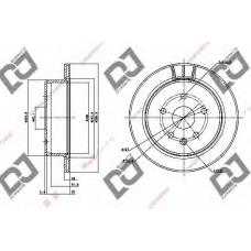 BD1092 DJ PARTS Тормозной диск