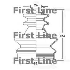 FCB2509 FIRST LINE Пыльник, приводной вал