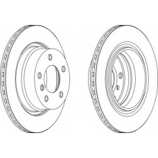 DDF1285-1 FERODO Тормозной диск